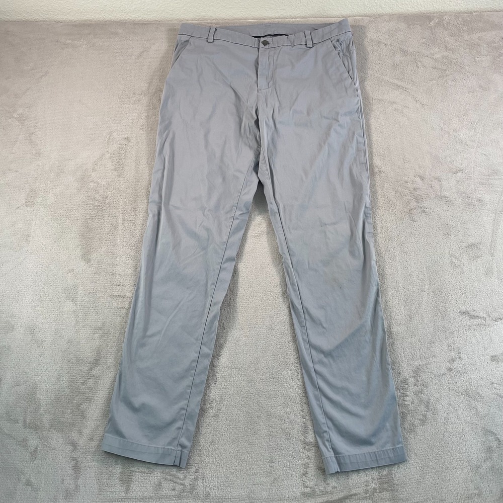 Lululemon Commission Pants Men 36x33 Light Cast‎ Swift Cotton Classic Fit Golf